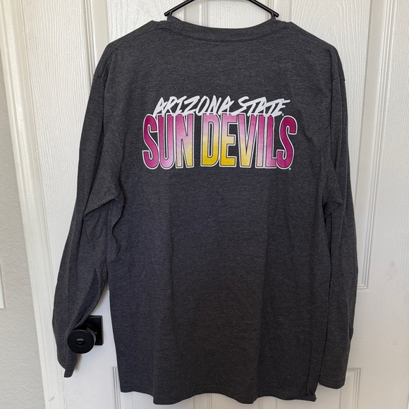 Arizona State (ASU) Gray Sun Devil Nation Long Sleeve Shirt - Picture 4 of 4